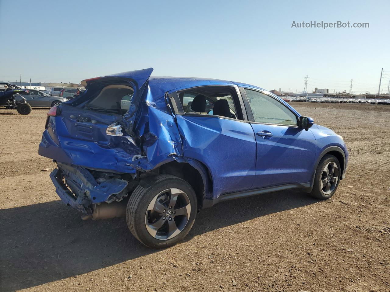 2018 Honda Hr-v Ex Синий vin: 3CZRU6H51JM715568