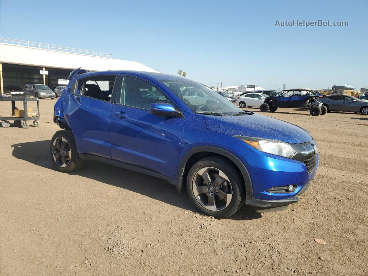 2018 Honda Hr-v Ex Blue vin: 3CZRU6H51JM715568