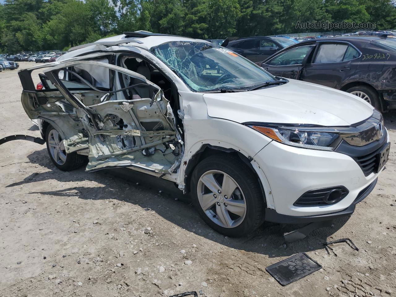 2019 Honda Hr-v Ex White vin: 3CZRU6H51KM705740