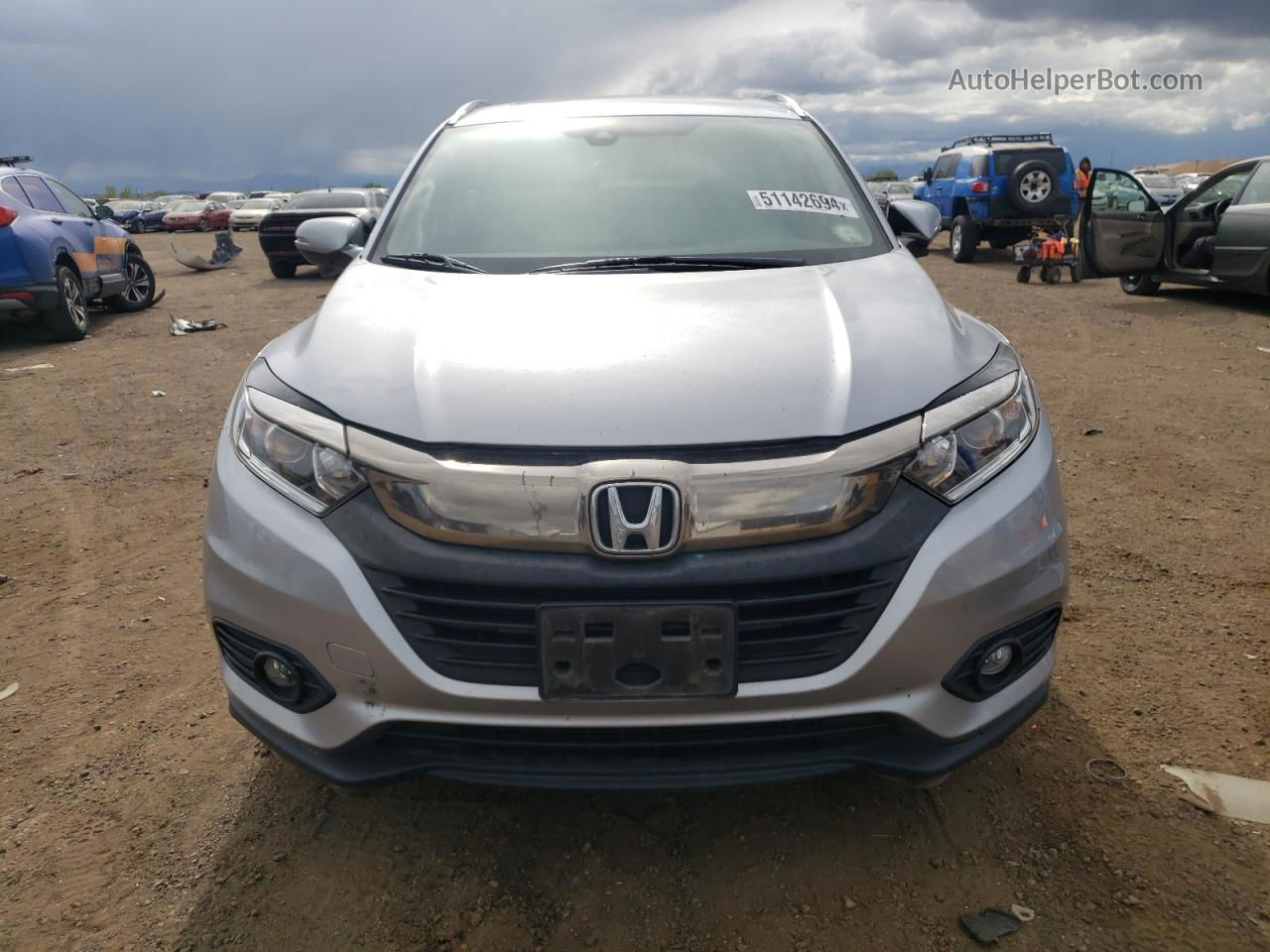 2019 Honda Hr-v Ex Silver vin: 3CZRU6H51KM713739