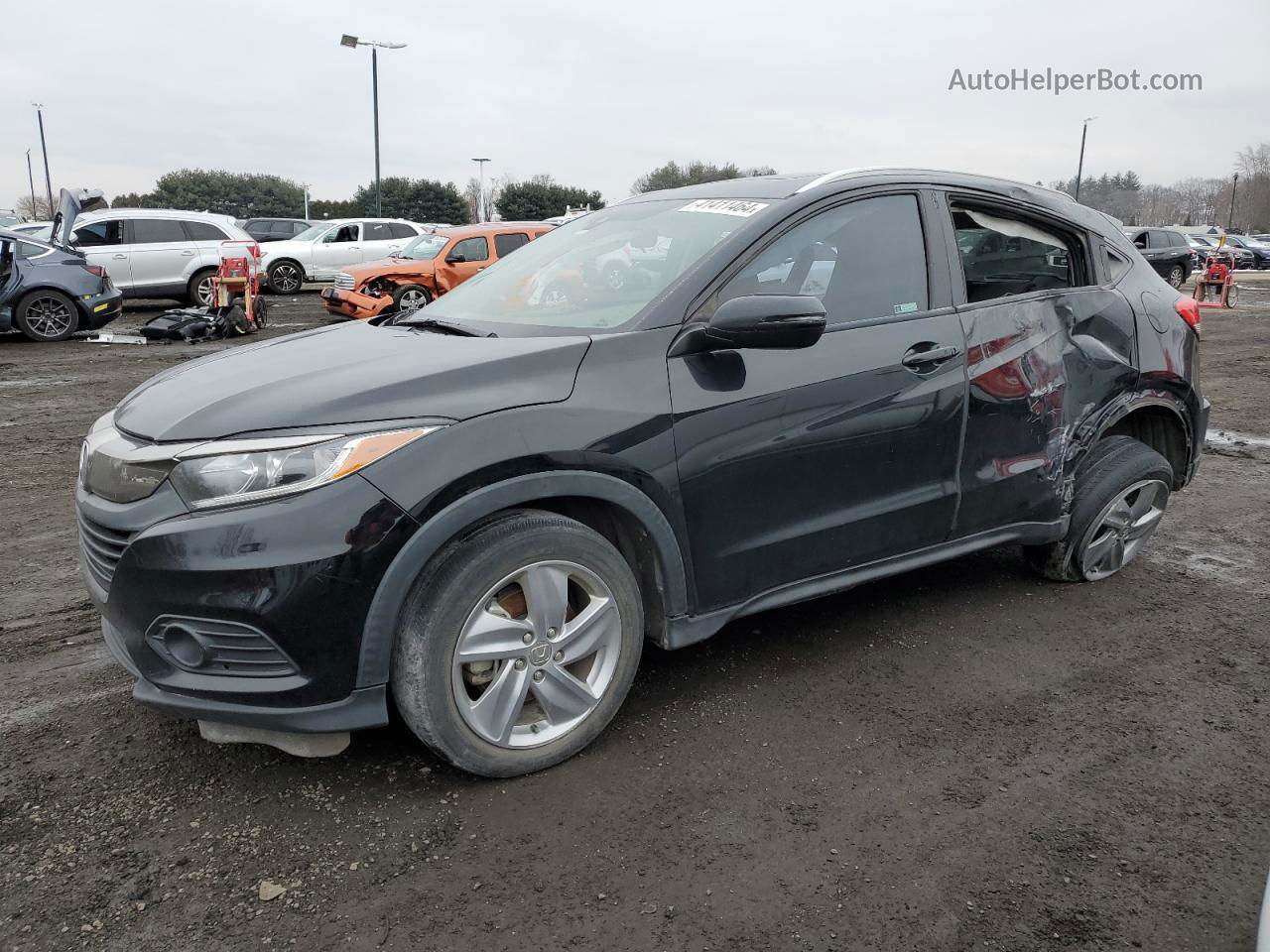 2019 Honda Hr-v Ex Черный vin: 3CZRU6H51KM722814