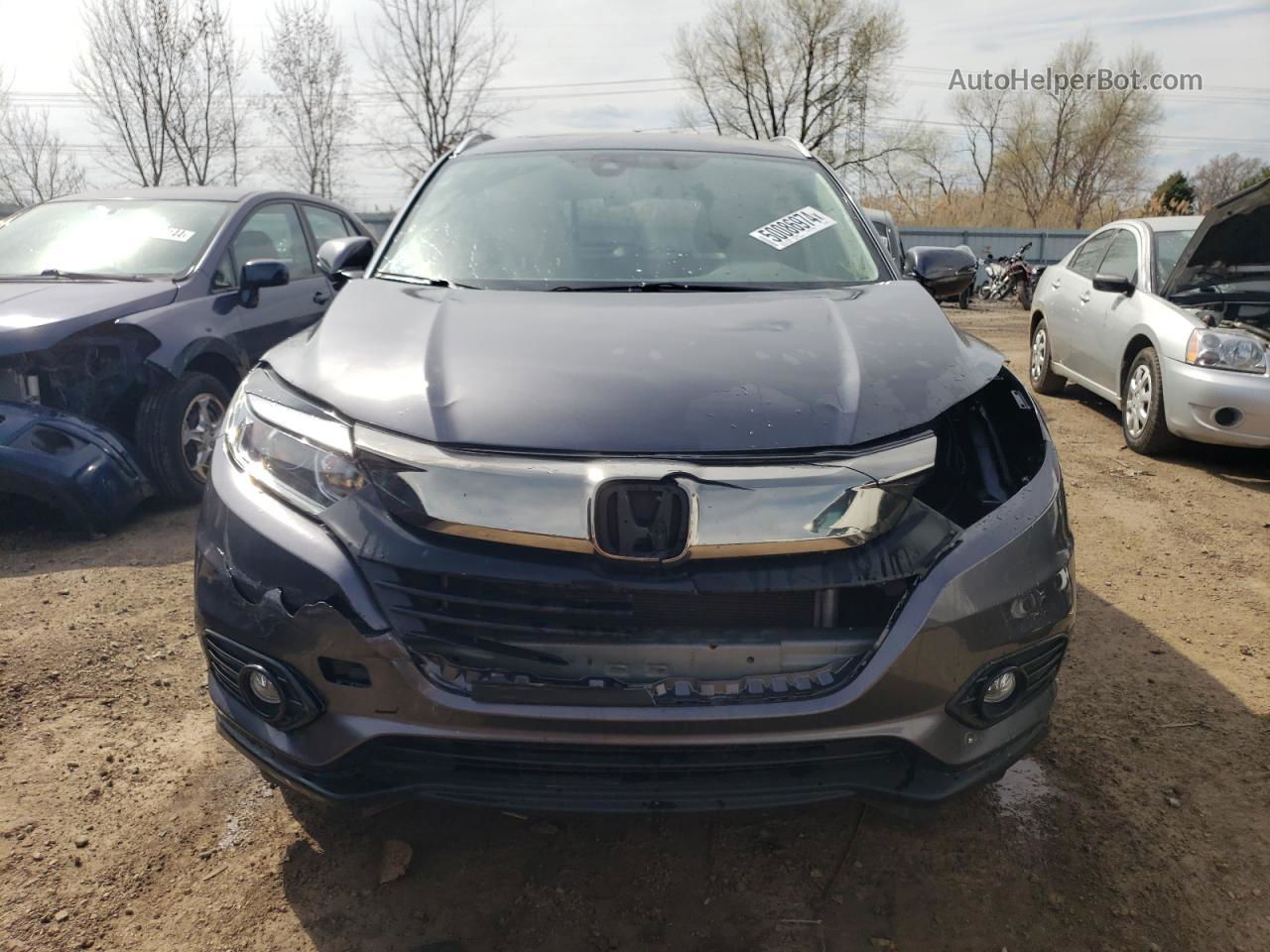 2021 Honda Hr-v Ex Gray vin: 3CZRU6H51MM713484