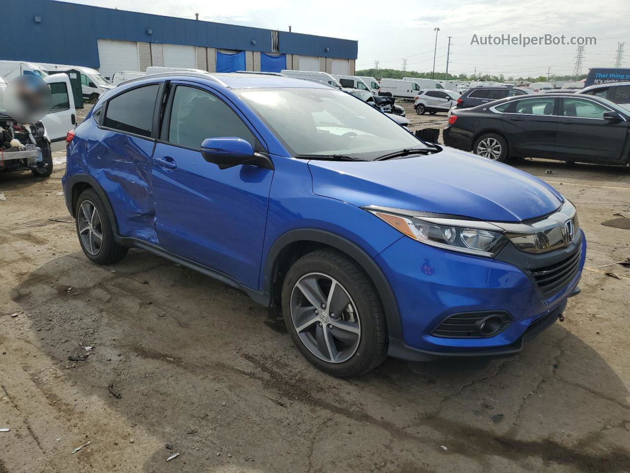 2021 Honda Hr-v Ex Blue vin: 3CZRU6H51MM723268