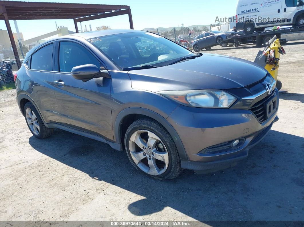 2016 Honda Hr-v Ex Gray vin: 3CZRU6H52GM706421