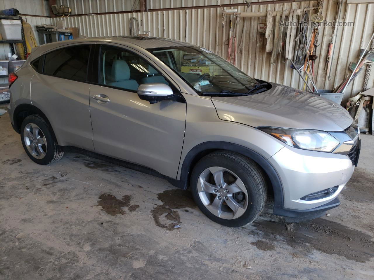 2016 Honda Hr-v Ex Silver vin: 3CZRU6H52GM754307