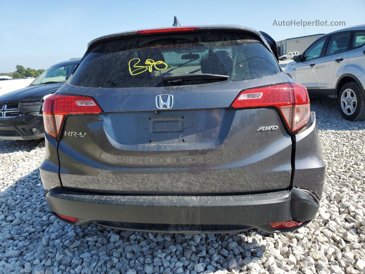 2016 Honda Hr-v Ex Gray vin: 3CZRU6H52GM757594