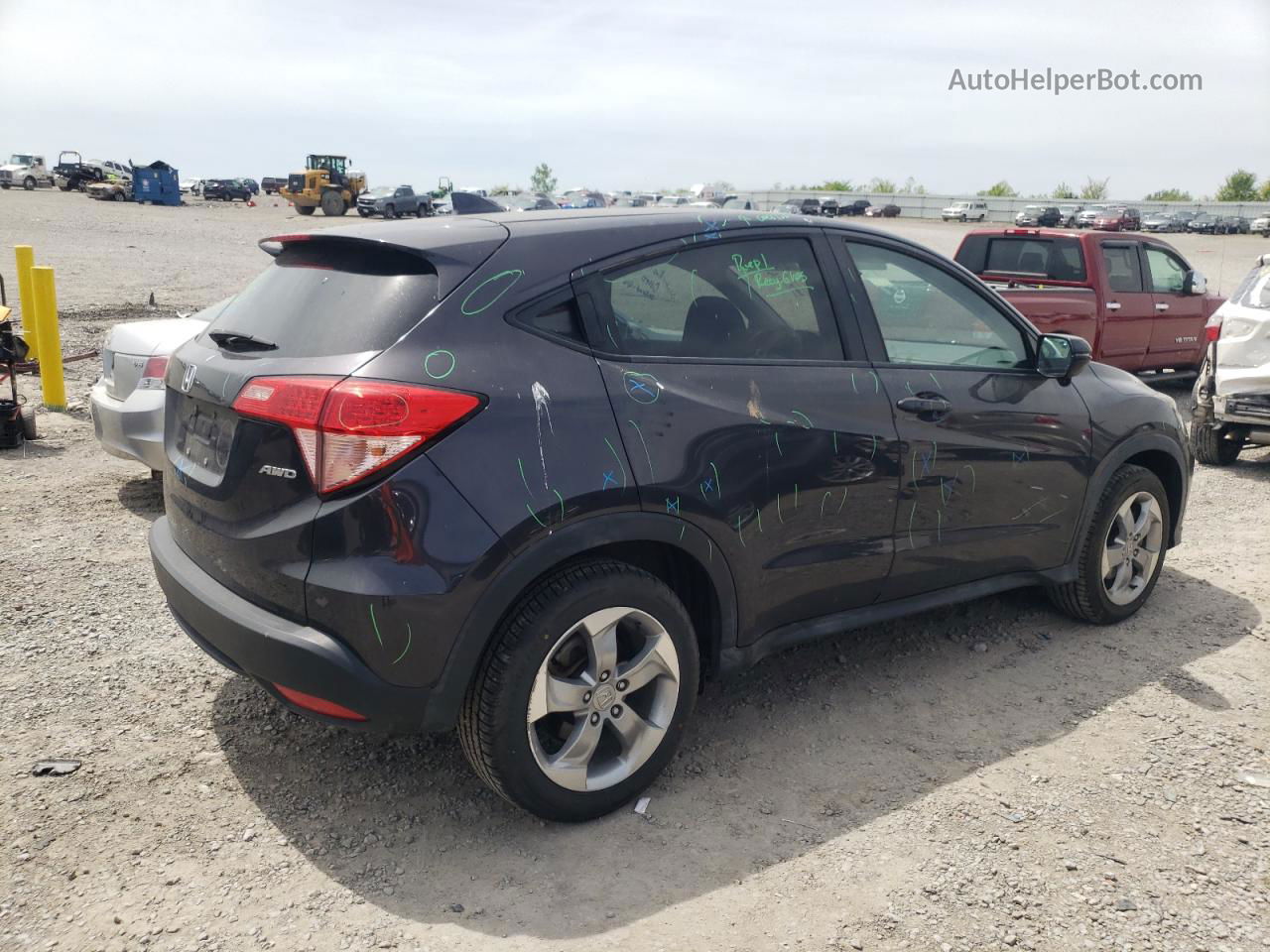 2017 Honda Hr-v Ex Charcoal vin: 3CZRU6H52HG703194