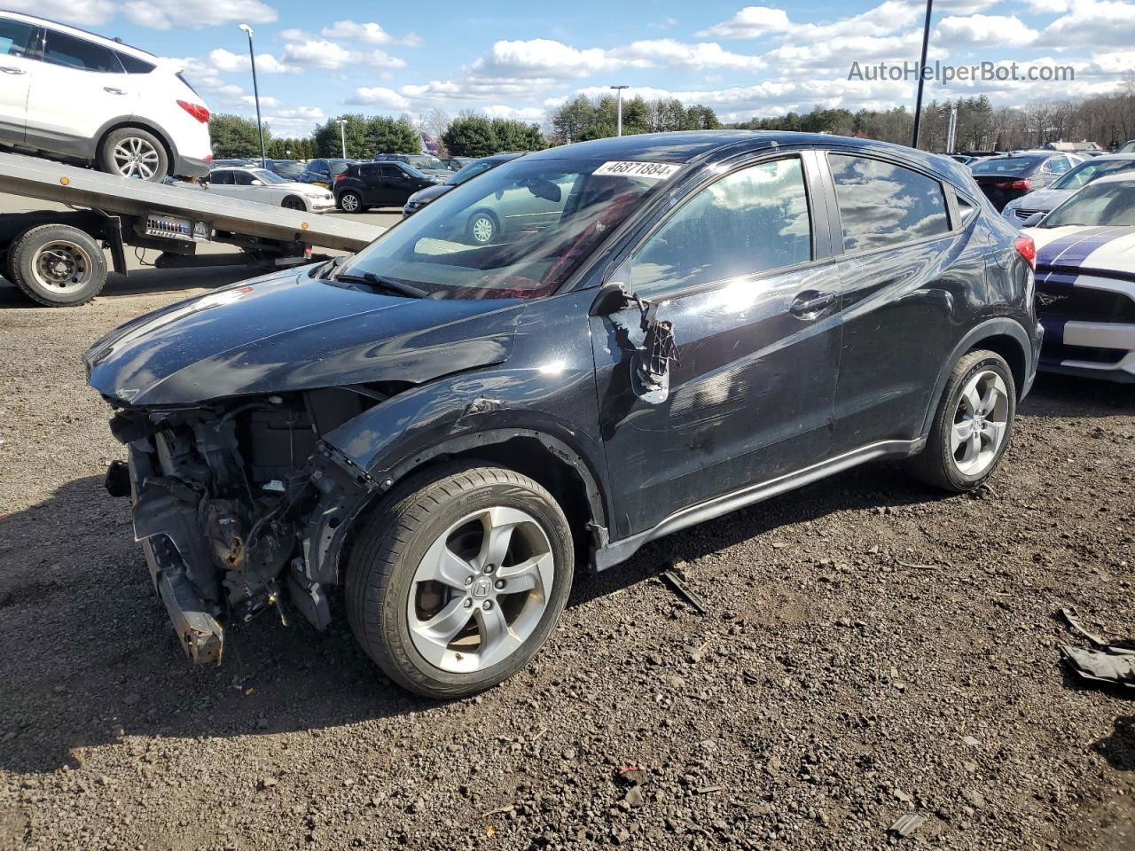 2017 Honda Hr-v Ex Black vin: 3CZRU6H52HM715007