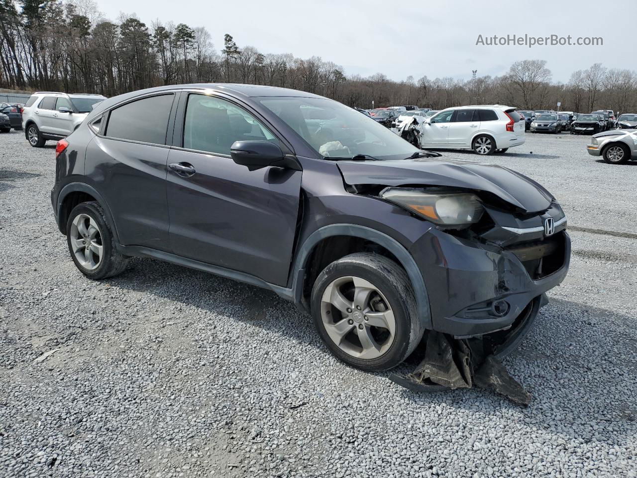 2017 Honda Hr-v Ex Черный vin: 3CZRU6H52HM720031