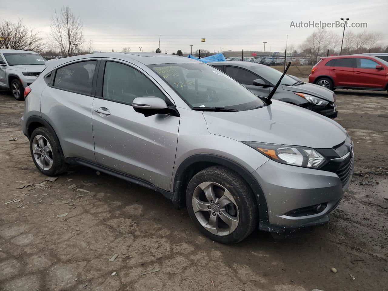 2017 Honda Hr-v Ex Silver vin: 3CZRU6H52HM723852