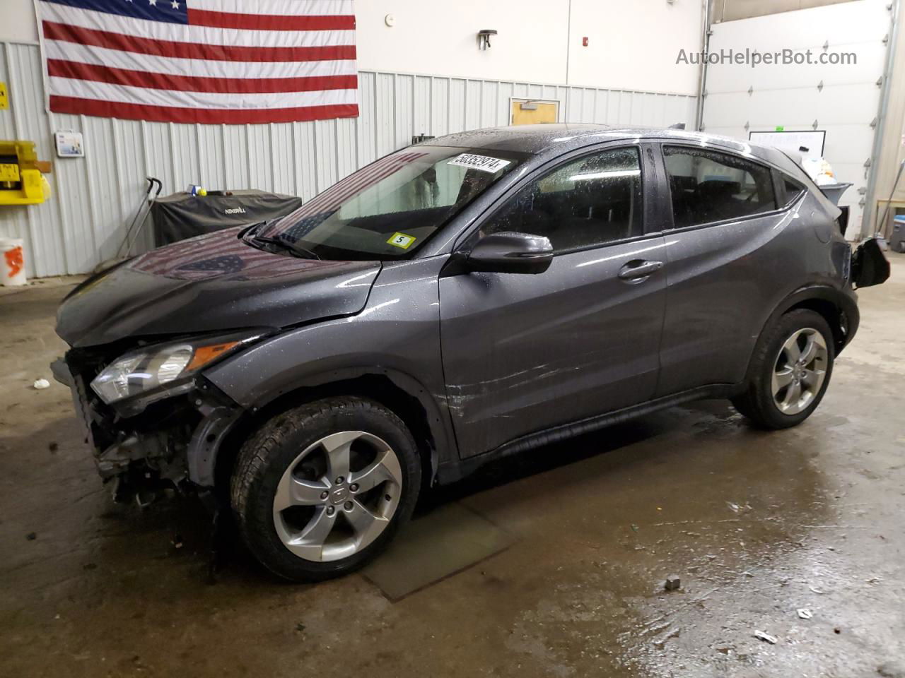 2017 Honda Hr-v Ex Gray vin: 3CZRU6H52HM727769