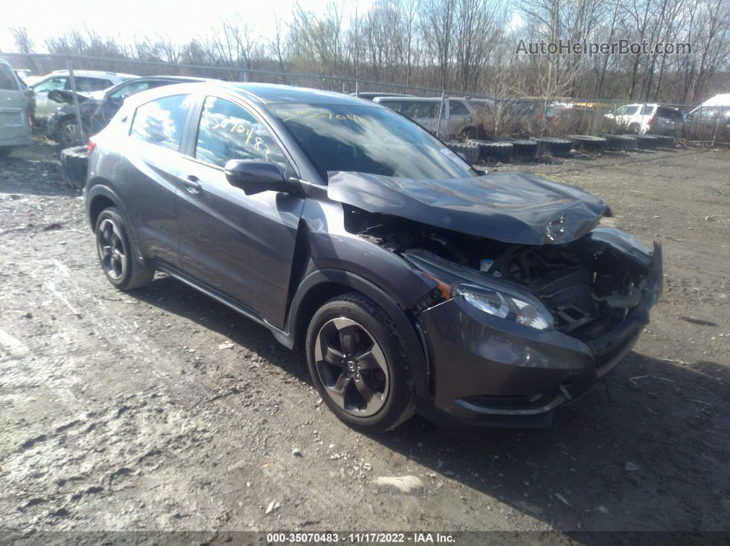 2018 Honda Hr-v Ex Gray vin: 3CZRU6H52JM710461