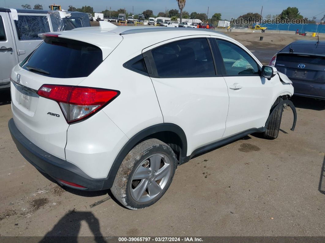 2019 Honda Hr-v Ex White vin: 3CZRU6H52KM707304