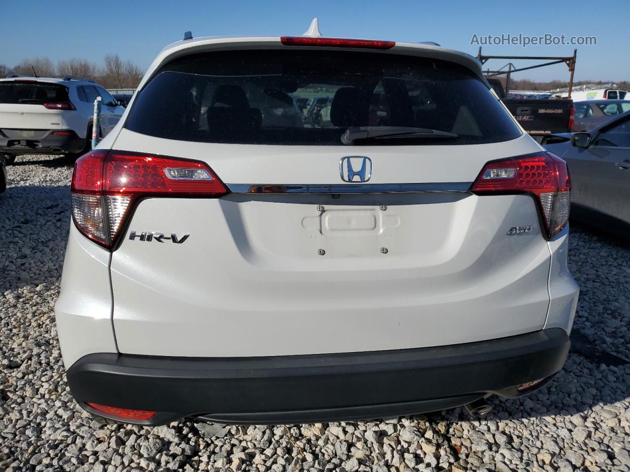 2019 Honda Hr-v Ex White vin: 3CZRU6H52KM721719