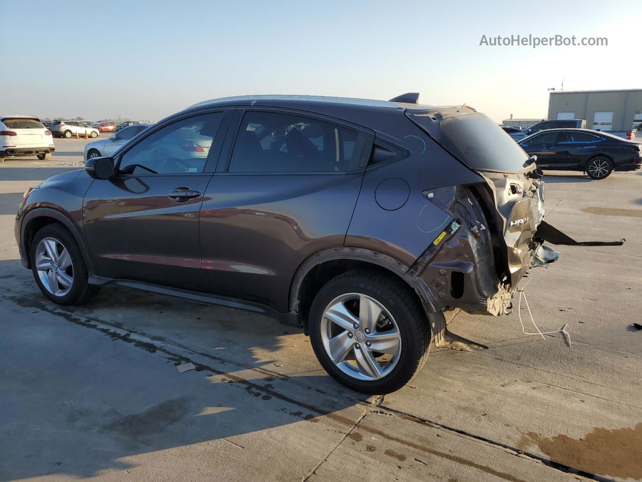 2019 Honda Hr-v Ex Burgundy vin: 3CZRU6H52KM726788