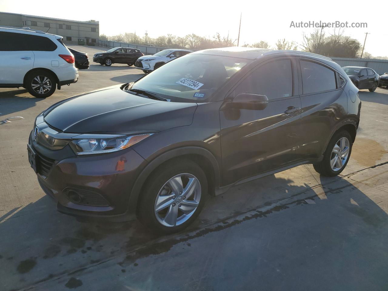 2019 Honda Hr-v Ex Burgundy vin: 3CZRU6H52KM726788