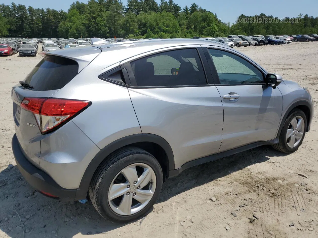 2019 Honda Hr-v Ex Silver vin: 3CZRU6H52KM730601