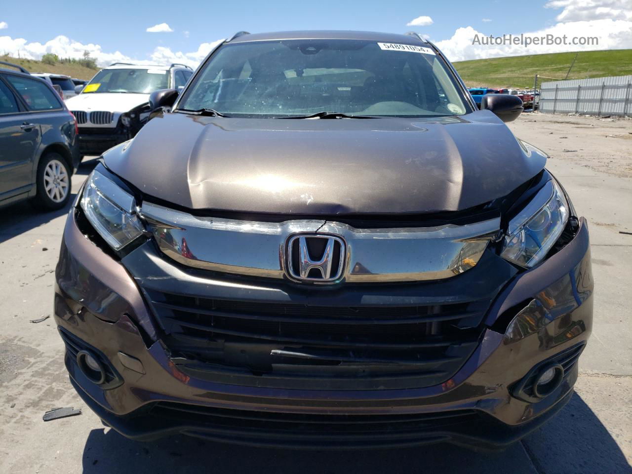 2019 Honda Hr-v Ex Brown vin: 3CZRU6H52KM737306