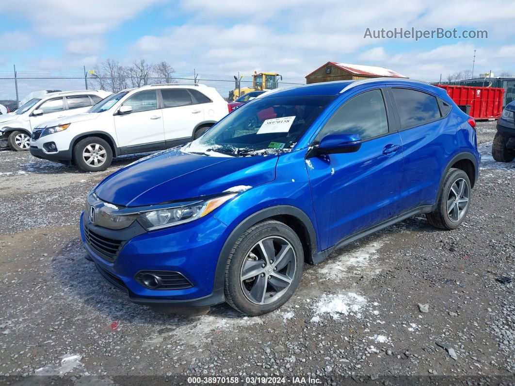 2021 Honda Hr-v Awd Ex Blue vin: 3CZRU6H52MM700761