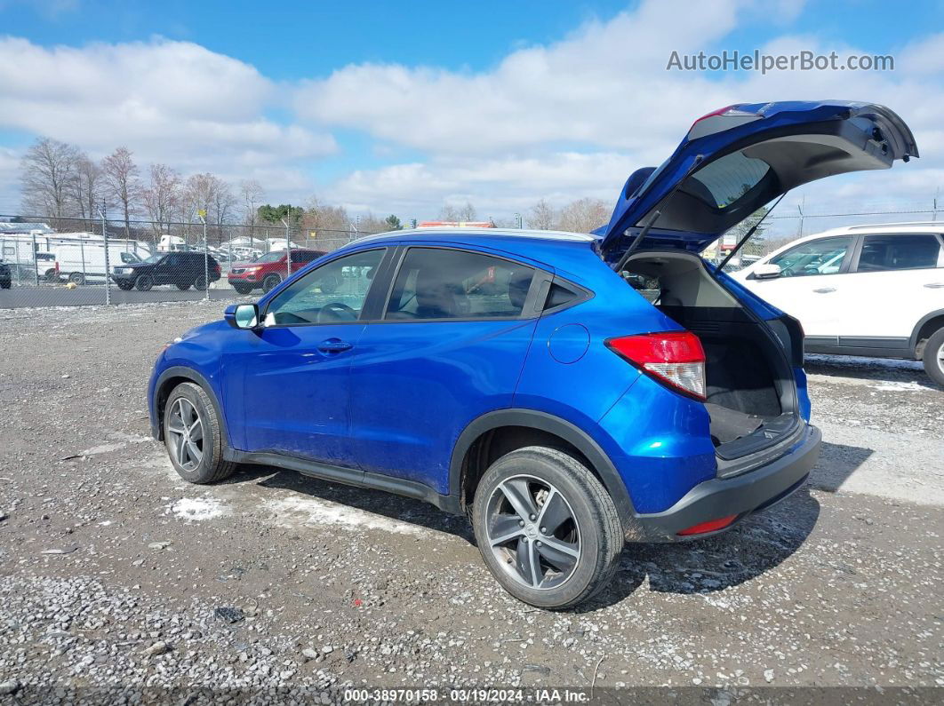 2021 Honda Hr-v Awd Ex Blue vin: 3CZRU6H52MM700761