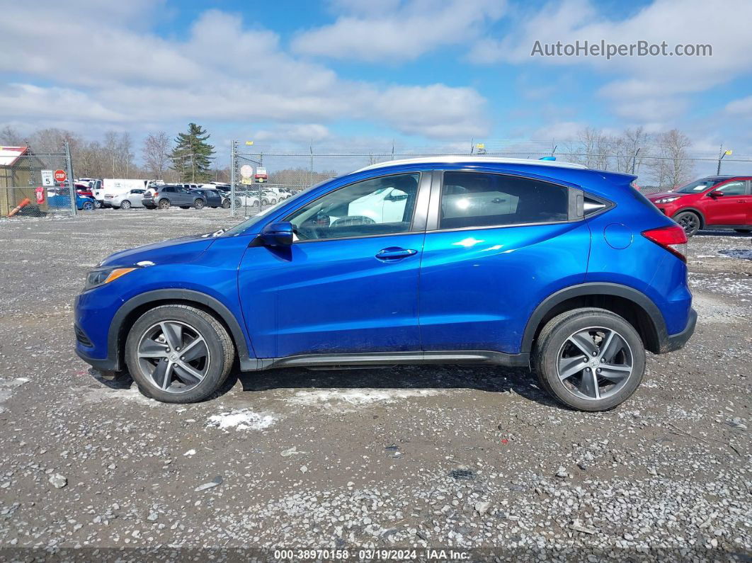 2021 Honda Hr-v Awd Ex Blue vin: 3CZRU6H52MM700761