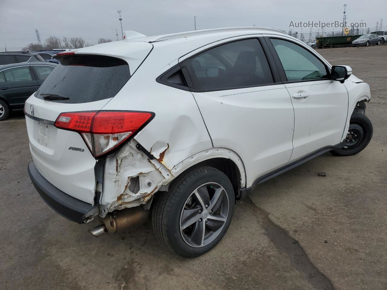 2021 Honda Hr-v Ex White vin: 3CZRU6H52MM704857