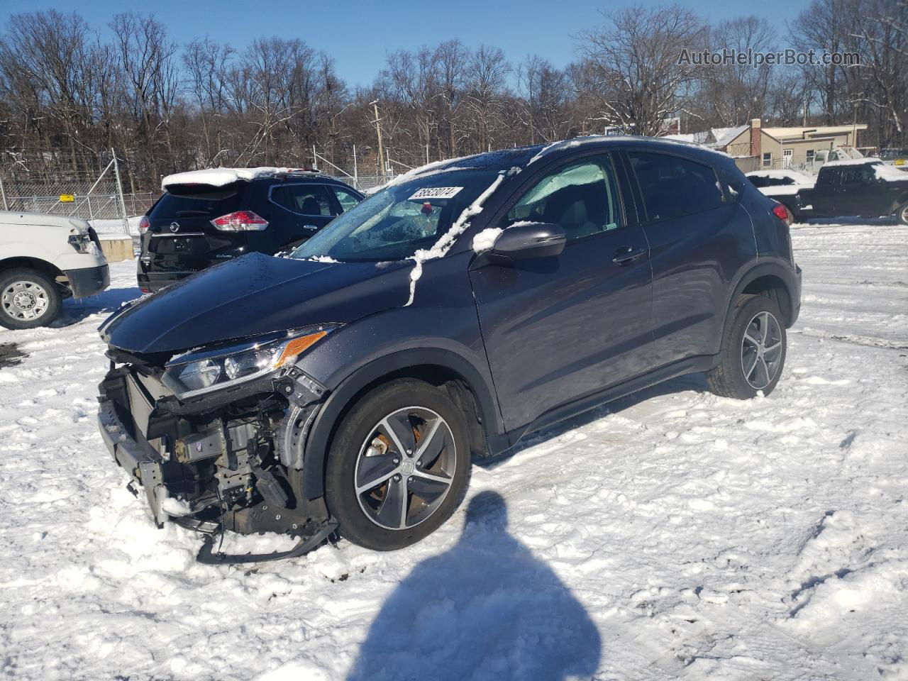 2021 Honda Hr-v Ex Серый vin: 3CZRU6H52MM713025