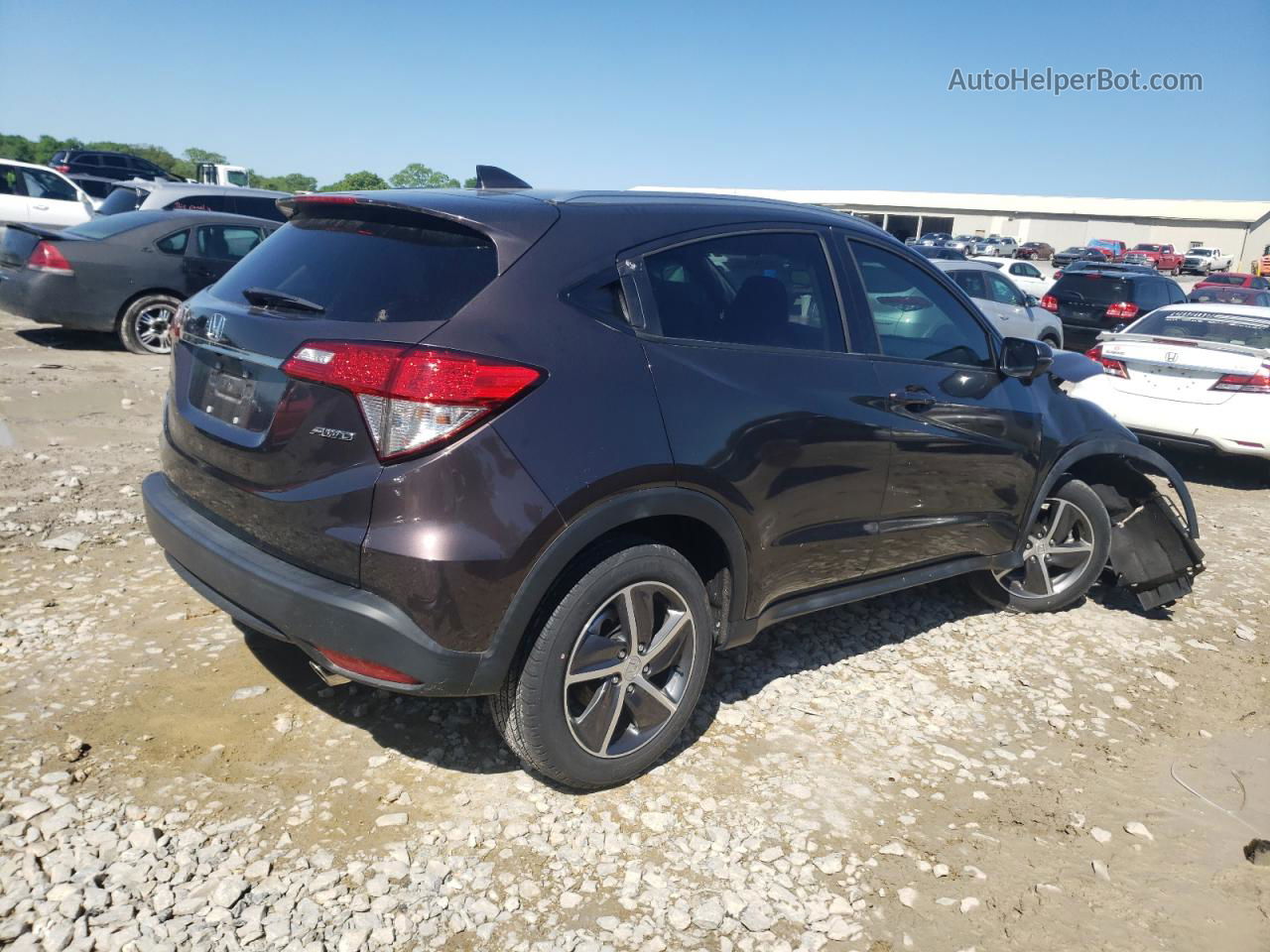 2021 Honda Hr-v Ex Brown vin: 3CZRU6H52MM725644