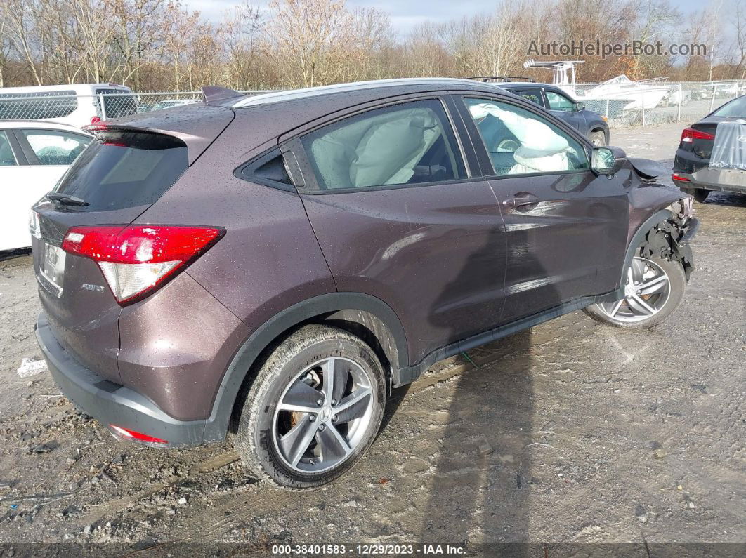 2021 Honda Hr-v Awd Ex Purple vin: 3CZRU6H52MM735834