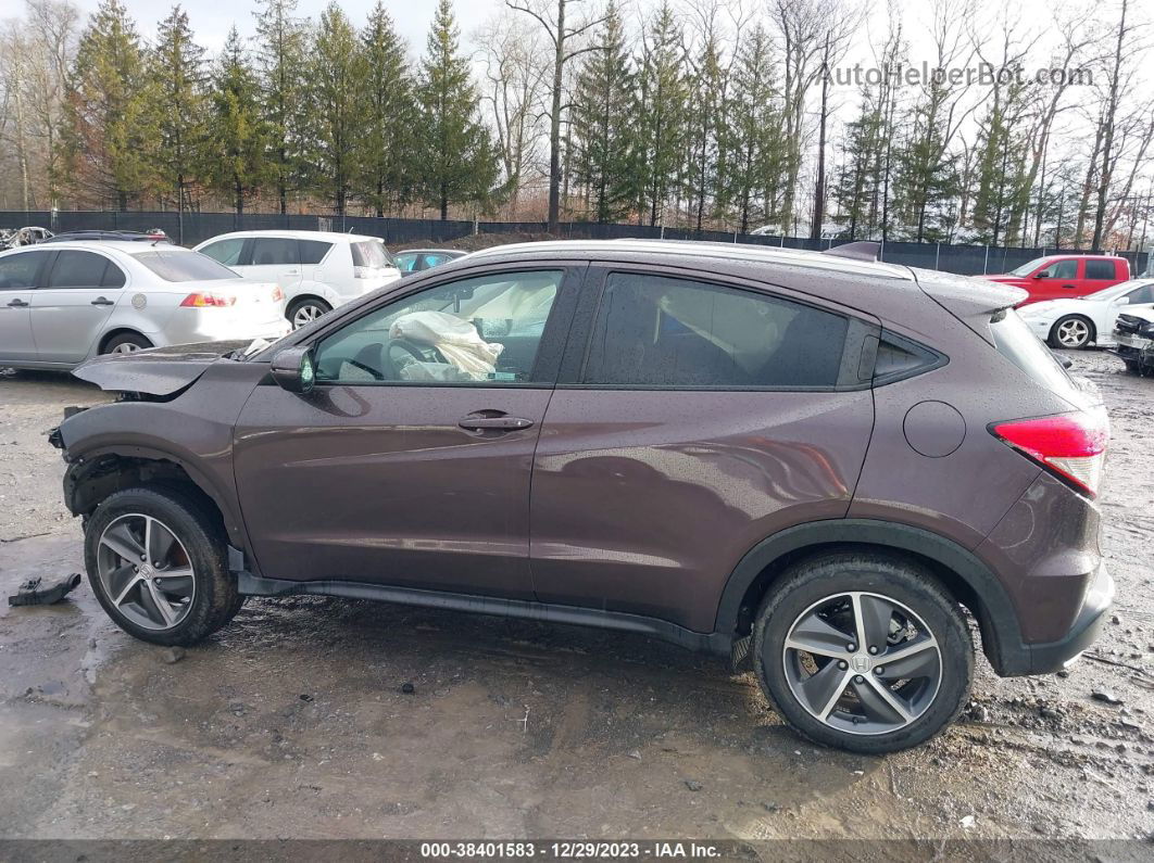 2021 Honda Hr-v Awd Ex Purple vin: 3CZRU6H52MM735834