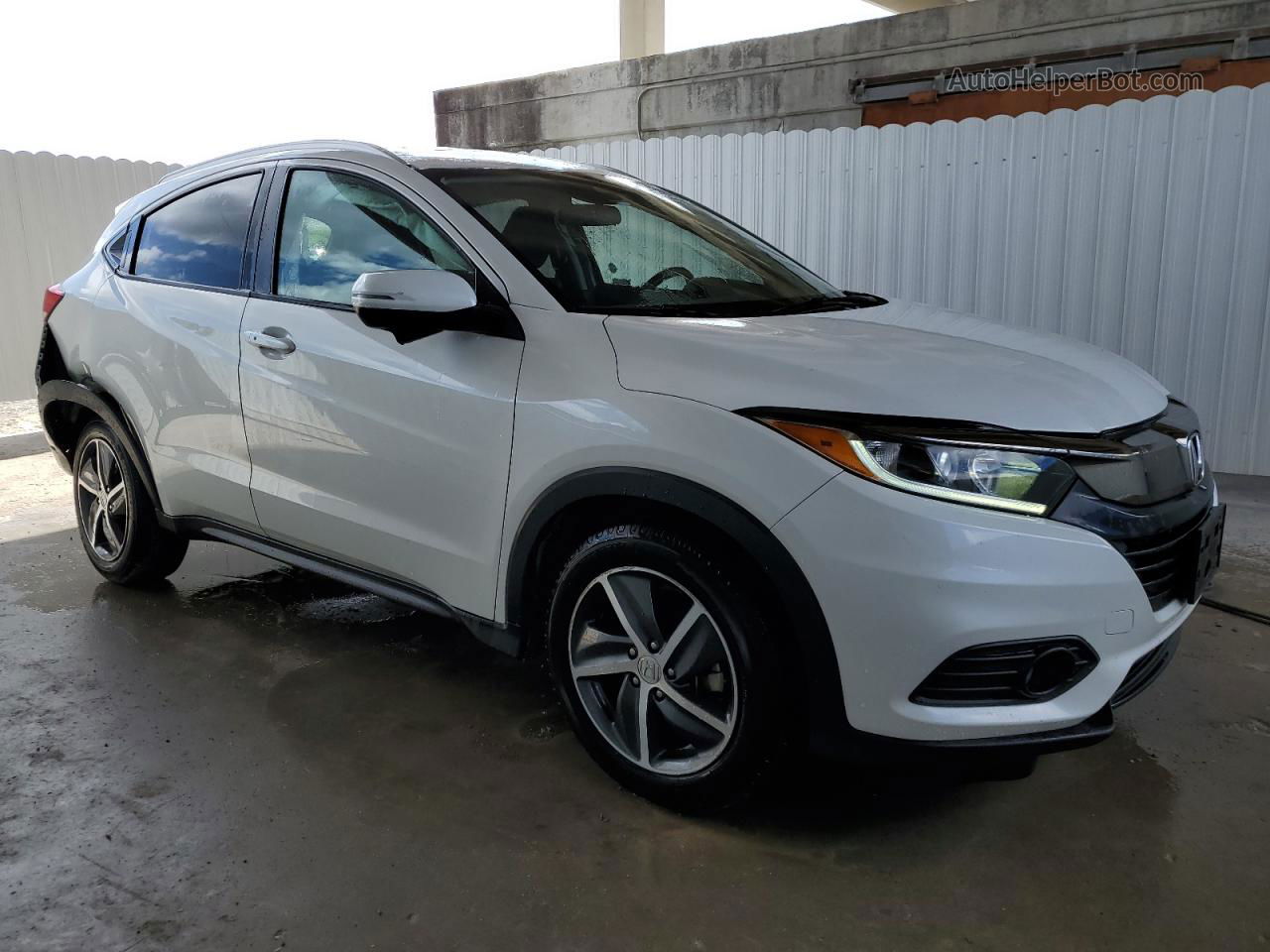 2021 Honda Hr-v Ex White vin: 3CZRU6H52MM749233