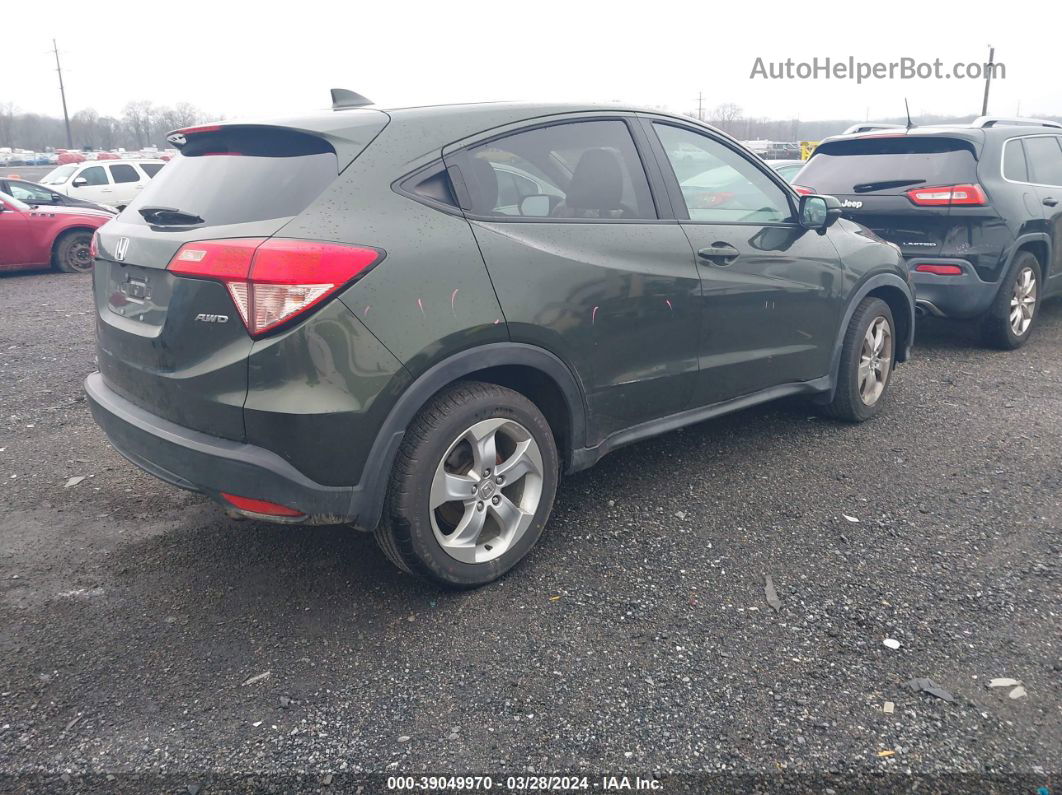 2016 Honda Hr-v Ex Green vin: 3CZRU6H53GM706377