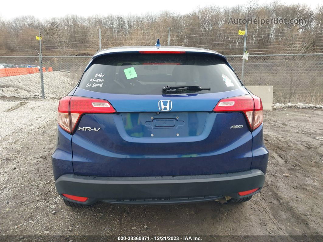 2016 Honda Hr-v Ex Blue vin: 3CZRU6H53GM715208