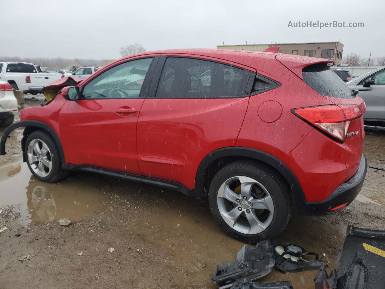 2016 Honda Hr-v Ex Red vin: 3CZRU6H53GM725754