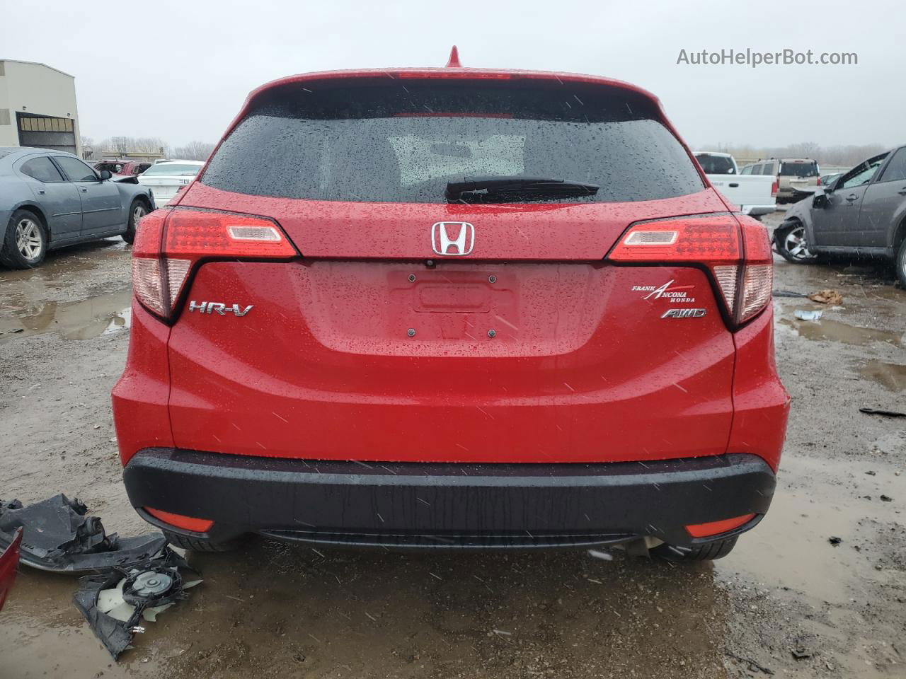 2016 Honda Hr-v Ex Red vin: 3CZRU6H53GM725754