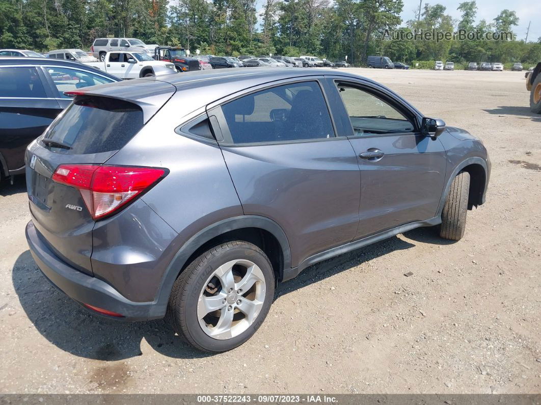 2016 Honda Hr-v Ex Gray vin: 3CZRU6H53GM744109