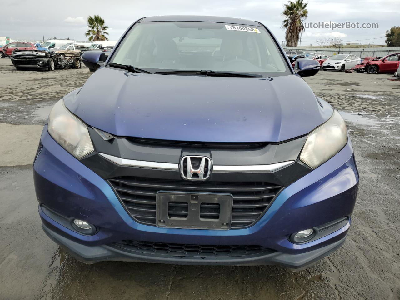 2016 Honda Hr-v Ex Blue vin: 3CZRU6H53GM757779