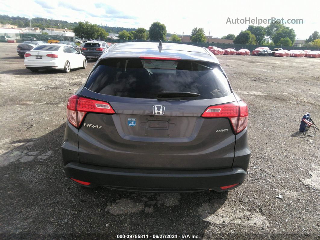 2016 Honda Hr-v Ex Gray vin: 3CZRU6H53GM760911