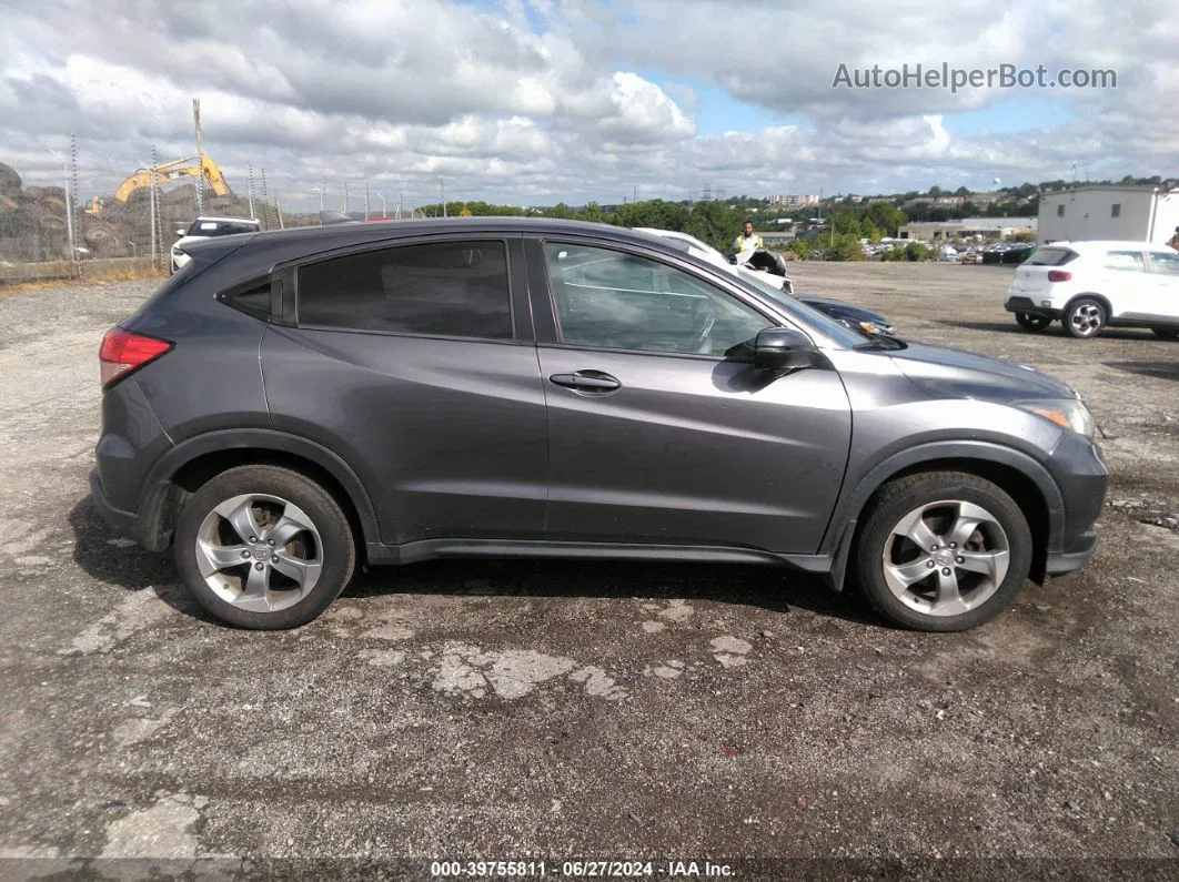 2016 Honda Hr-v Ex Gray vin: 3CZRU6H53GM760911