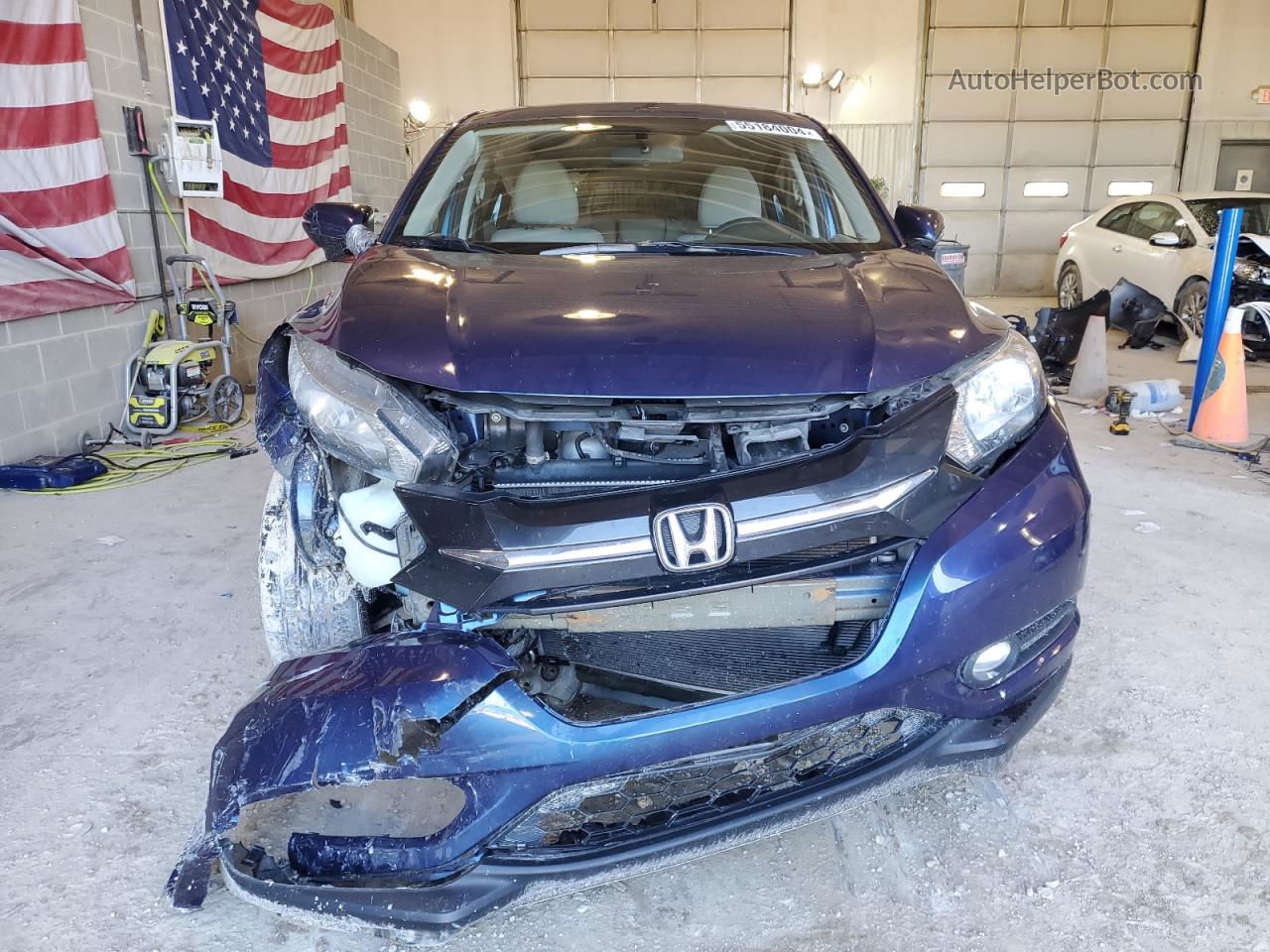 2016 Honda Hr-v Ex Blue vin: 3CZRU6H53GM763517