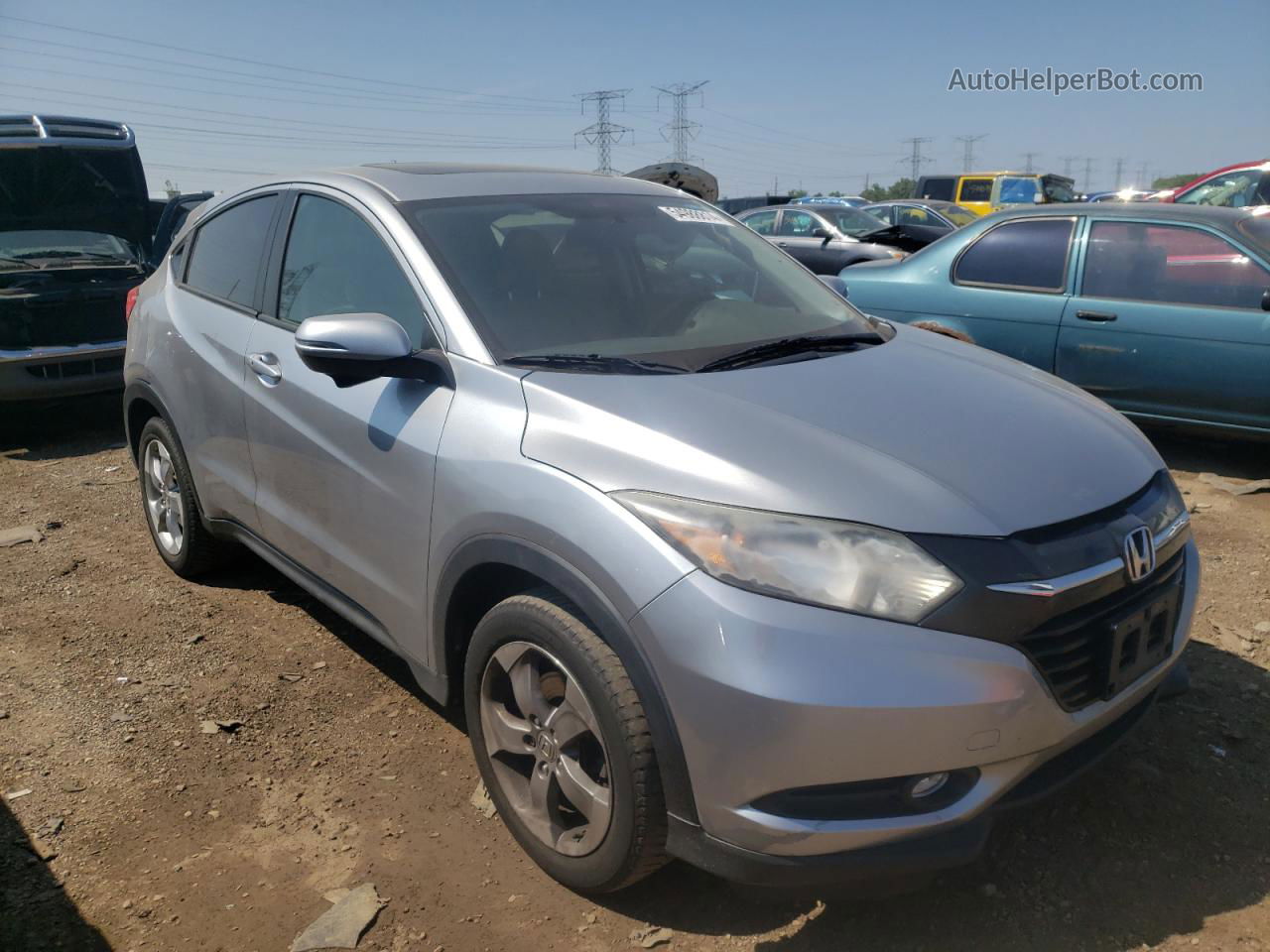 2017 Honda Hr-v Ex Silver vin: 3CZRU6H53HG704547