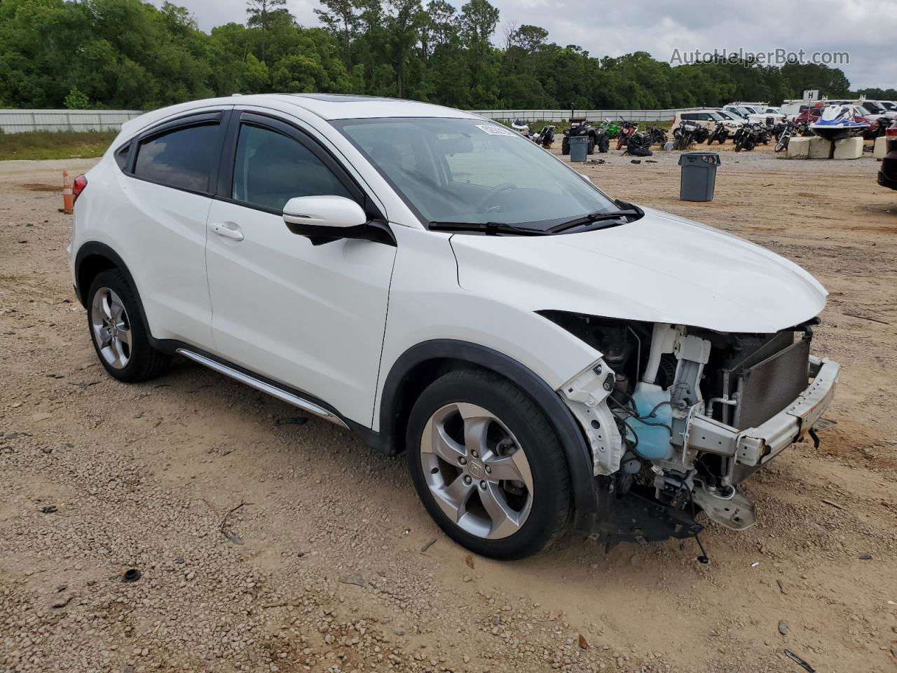 2017 Honda Hr-v Ex White vin: 3CZRU6H53HM720703