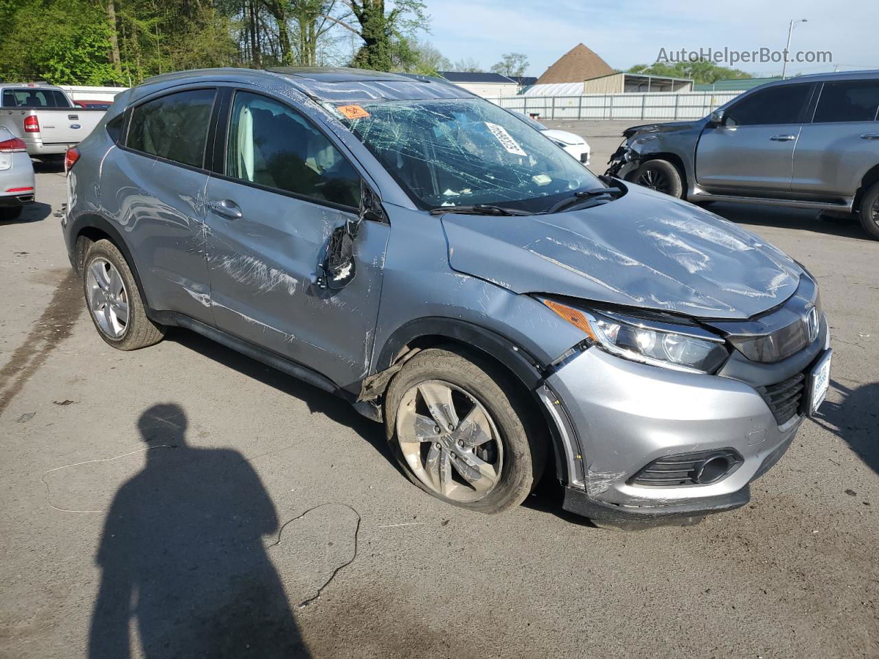 2019 Honda Hr-v Ex Silver vin: 3CZRU6H53KM717632