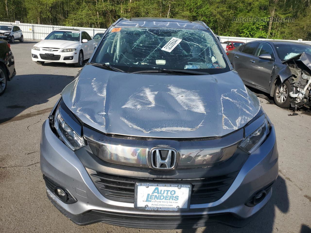 2019 Honda Hr-v Ex Silver vin: 3CZRU6H53KM717632