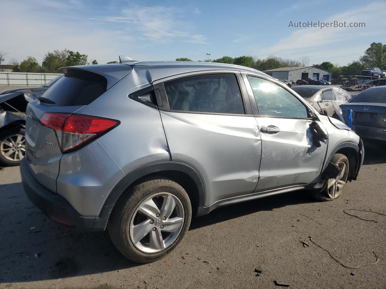 2019 Honda Hr-v Ex Silver vin: 3CZRU6H53KM717632