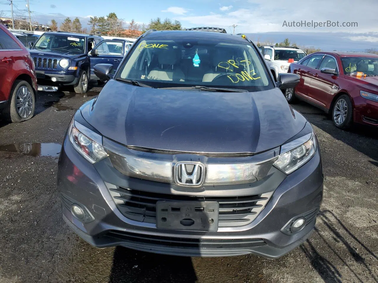 2019 Honda Hr-v Ex Gray vin: 3CZRU6H53KM717663