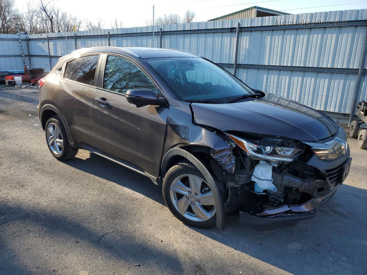 2019 Honda Hr-v Ex Brown vin: 3CZRU6H53KM729084