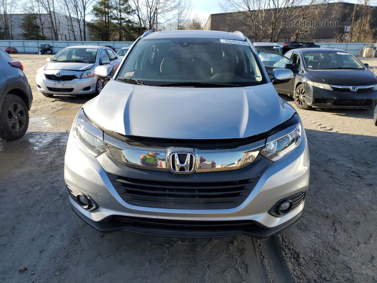 2019 Honda Hr-v Ex Silver vin: 3CZRU6H53KM736424