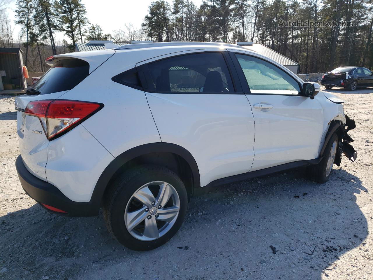 2019 Honda Hr-v Ex White vin: 3CZRU6H53KM742515