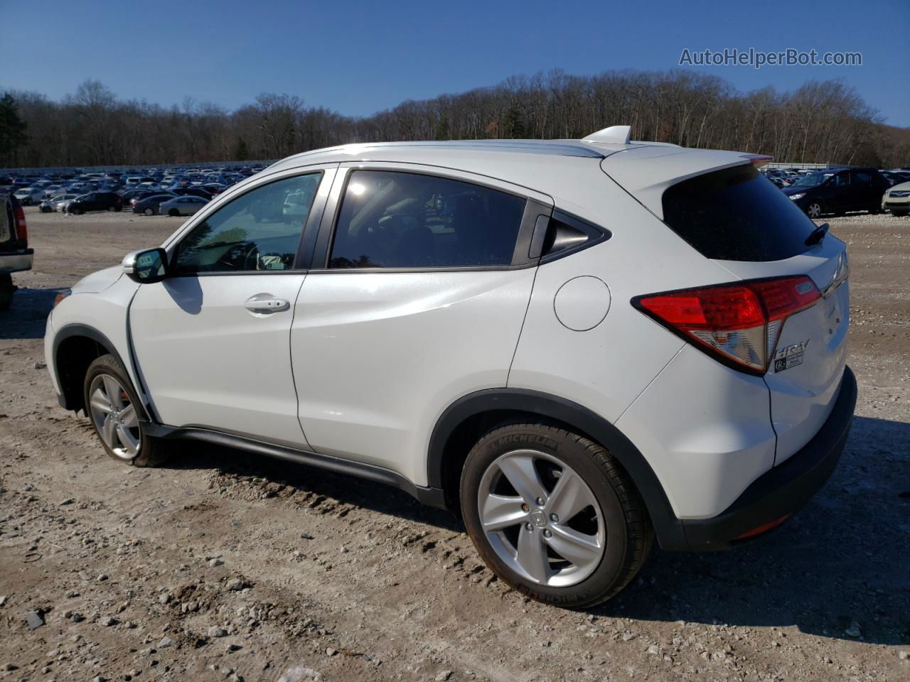 2019 Honda Hr-v Ex White vin: 3CZRU6H53KM742515